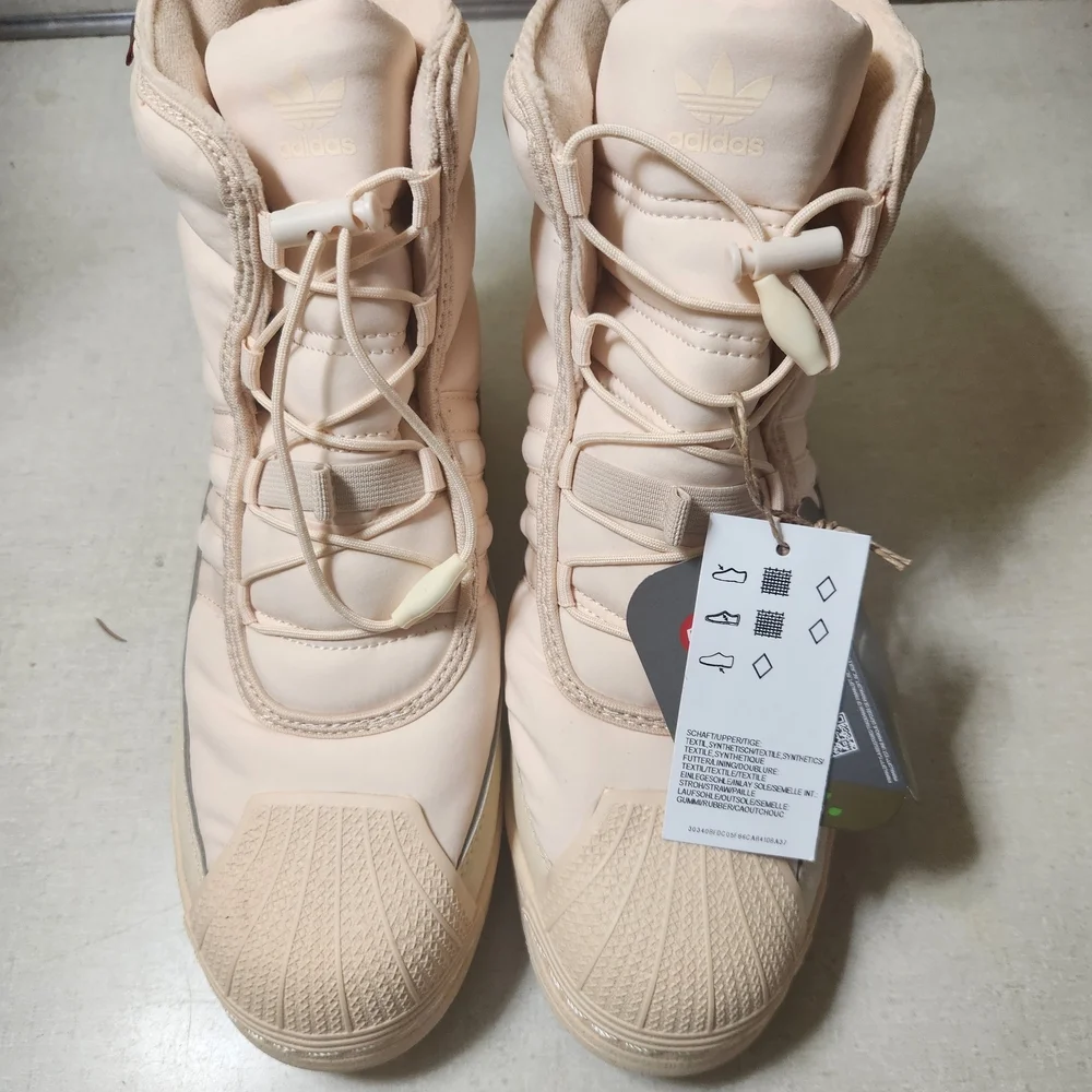 adidas Originals Cream Winter & Rain Boots Quilted Design